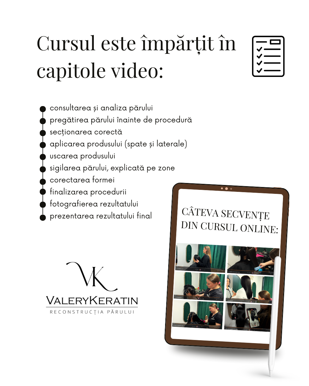 CURS ONLINE ÎNDREPTARE CU KERATINĂ