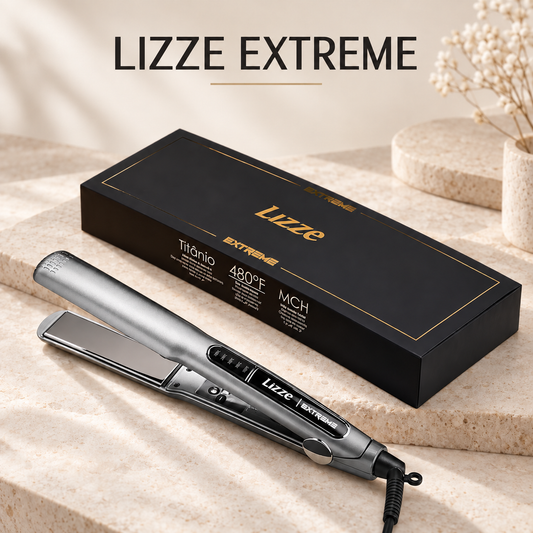 Placă de îndreptat părul Lizze Extreme 250°C, plăci din titan